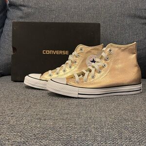 Converse Chuck Taylor All-Star High Metallic Rose Gold 🌹✨ Women's 8 NEW!!!